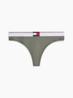 Varsity Rib-Knit Thong — Utility Sage 5
