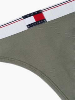 Varsity Rib-Knit Thong — Utility Sage 6