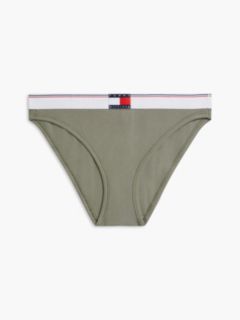 Varsity Rib-Knit Bikini Brief — Utility Sage 5