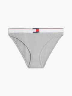 Varsity Rib-Knit Bikini Brief — Light Grey Heather 6