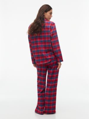 Пижамный комплект Plaid, фланель — Tommy Hilfiger, цвет: Клетчатый красный — фото 4