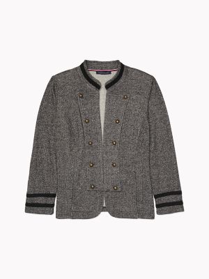 tommy hilfiger marled sweatshirt blazer