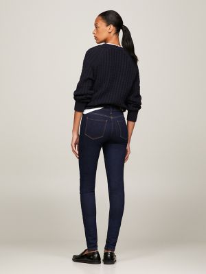 Женские джинсы Tommy Hilfiger Dark Rinse Mid-Rise Skinny Fit Jean — фото 4