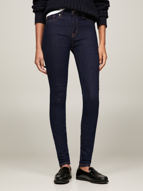 Женские джинсы Tommy Hilfiger Dark Rinse Mid-Rise Skinny Fit Jean