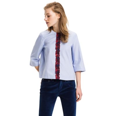 tommy hilfiger ruffle blouse