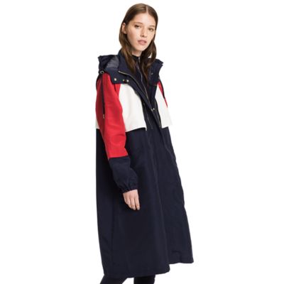 tommy hilfiger colorblock parka