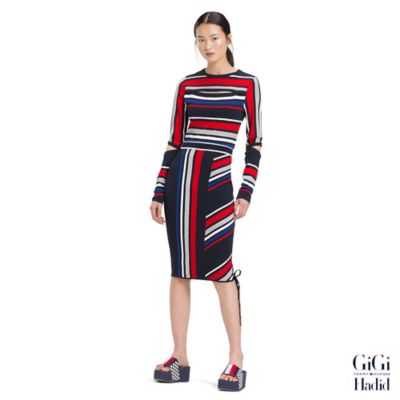 Gigi Hadid Speed Stripe Skirt