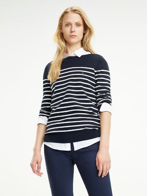 hilfiger striped sweater