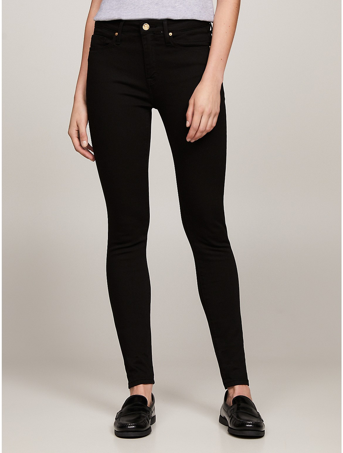 Tommy Hilfiger Women's Super Skinny Fit Black Jean