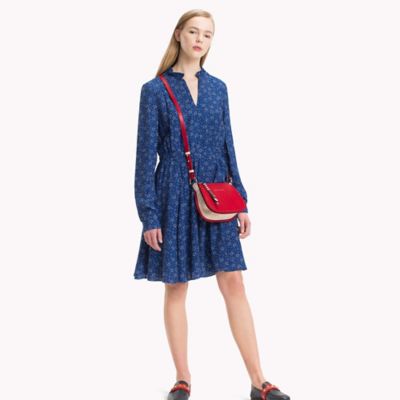 tommy hilfiger blue floral dress