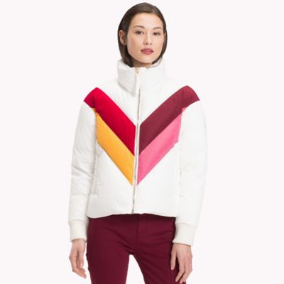 tommy hilfiger chevron puffer