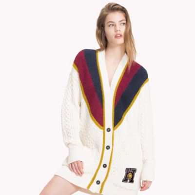 Tommy Icons Metallic Stripe Cardigan 