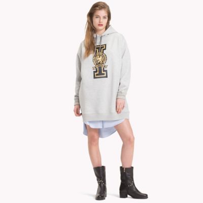 tommy icon hoodie dress