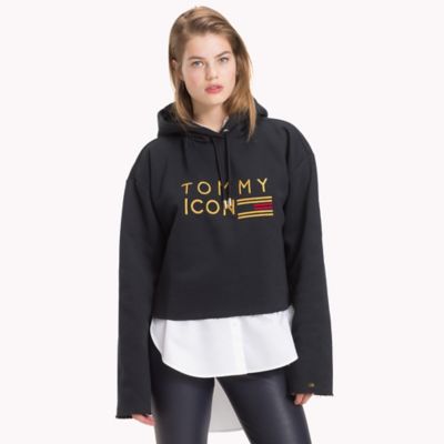 tommy hilfiger women's cropped hoodie