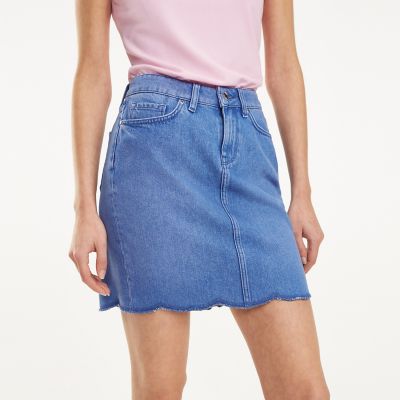 tommy hilfiger blue jean skirt