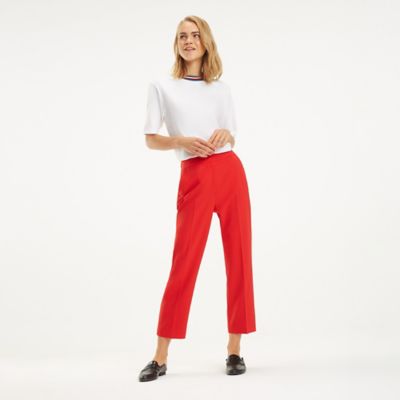 Red Cropped Trouser | Tommy Hilfiger