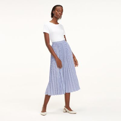 tommy hilfiger pleated midi dress