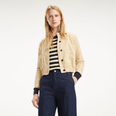 tommy hilfiger cropped jacket