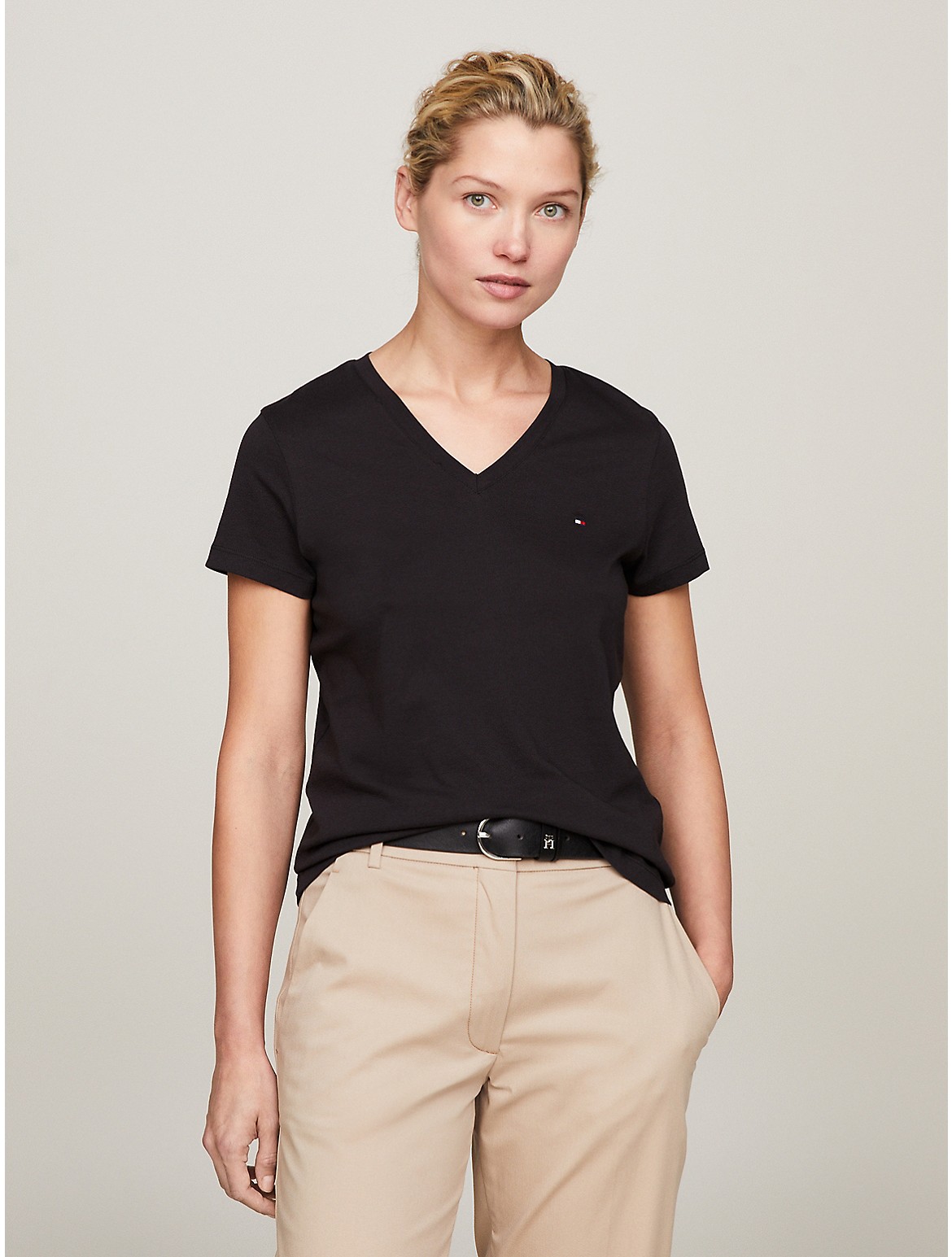 Tommy Hilfiger Women's Essential V-Neck T-Shirt