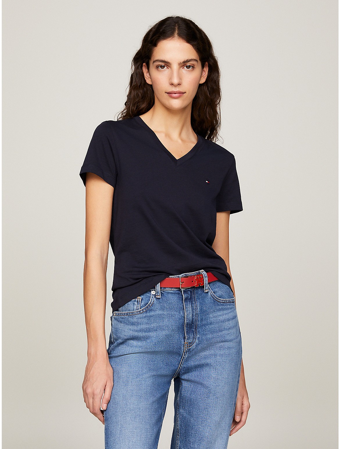 Tommy Hilfiger Women's Essential V-Neck T-Shirt