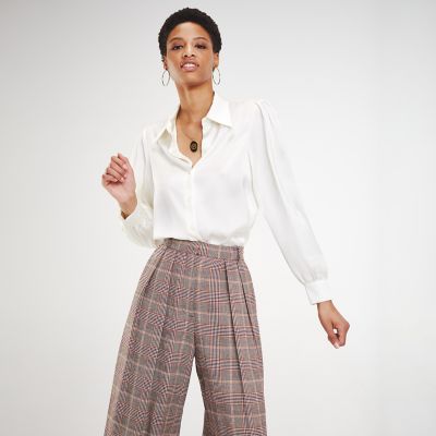 zendaya tailored satin trousers