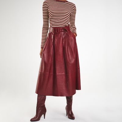 Zendaya Leather Midi Skirt | Tommy Hilfiger