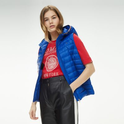 Packable Down Hooded Puffer Vest 