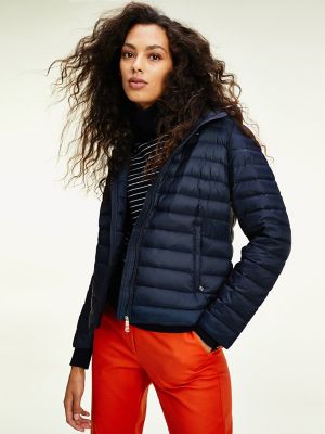 tommy hilfiger packable down jacket with hood