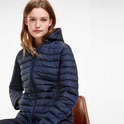 tommy packable down jacket