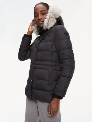 tommy hilfiger classic hooded puffer jacket