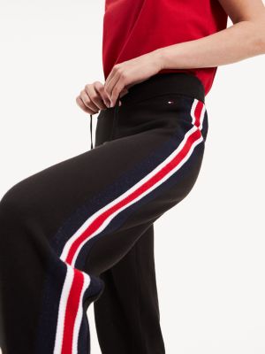 tommy hilfiger logo stripe joggers