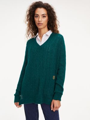 hilfiger cable knit sweater