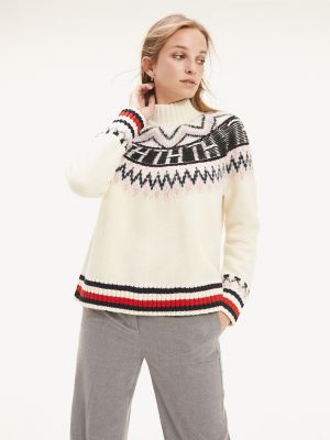 Monogram Turtleneck Sweater | Tommy 