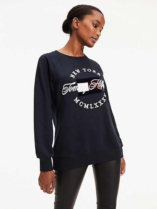 Tommy Hilfiger Crew Neck Sweatshirt Camiseta para Mujer