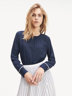 womens long sleeve tommy hilfiger top