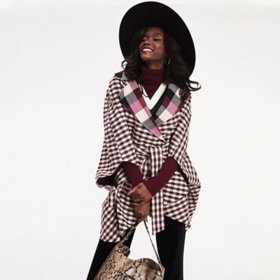 tommy hilfiger check coat
