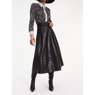 tommy hilfiger leather skirt