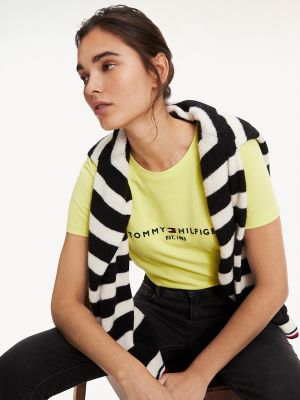 tommy hilfiger women's yellow top
