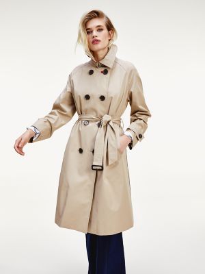 tommy hilfiger piped wool military coat