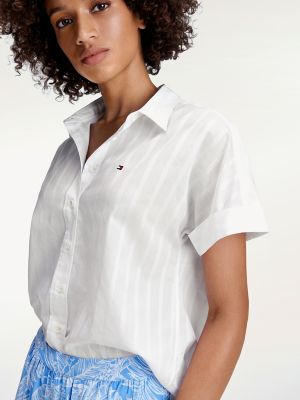 Relaxed Fit Stripe Shirt | Tommy Hilfiger