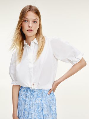 tommy hilfiger cropped shirt