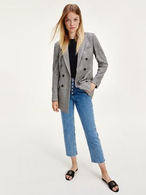 casual double breasted blazer