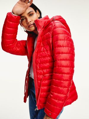 tommy hooded down jacket