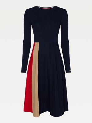 Icon Pleated Colorblock Dress | Tommy 