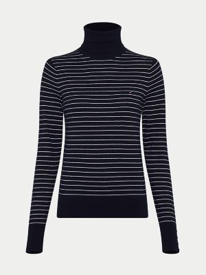 tommy hilfiger striped turtleneck