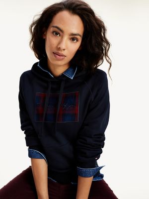 plaid tommy hilfiger hoodie