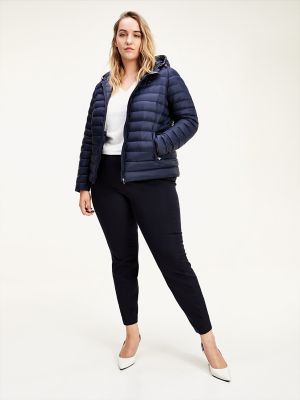 tommy hilfiger packable down jacket with hood