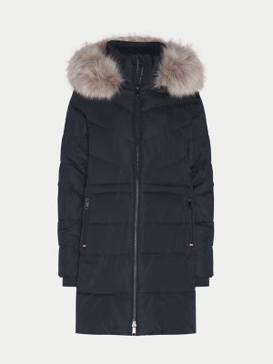 tommy hilfiger long womens coat