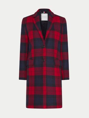 tommy hilfiger plaid coat