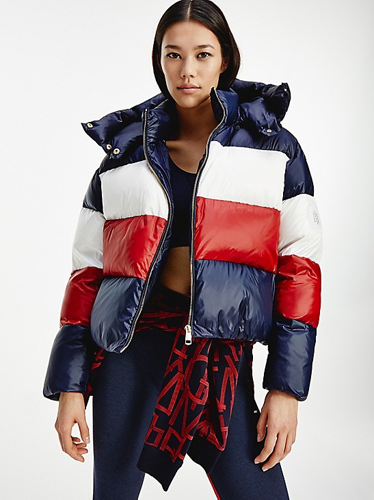 Down Colorblock Puffer Jacket Tommy Hilfiger